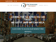 Tablet Screenshot of dickmanntaxgroup.com
